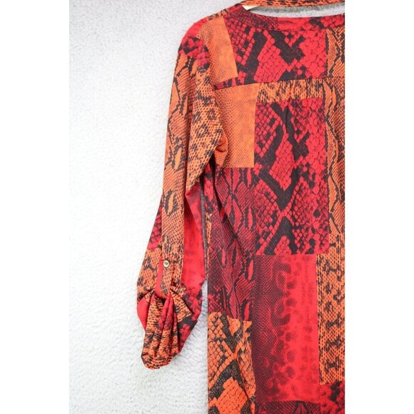 Michael Kors Long Sleeve Roll-Tabbed Dress-Size XS-Chains - Picture 7 of 12